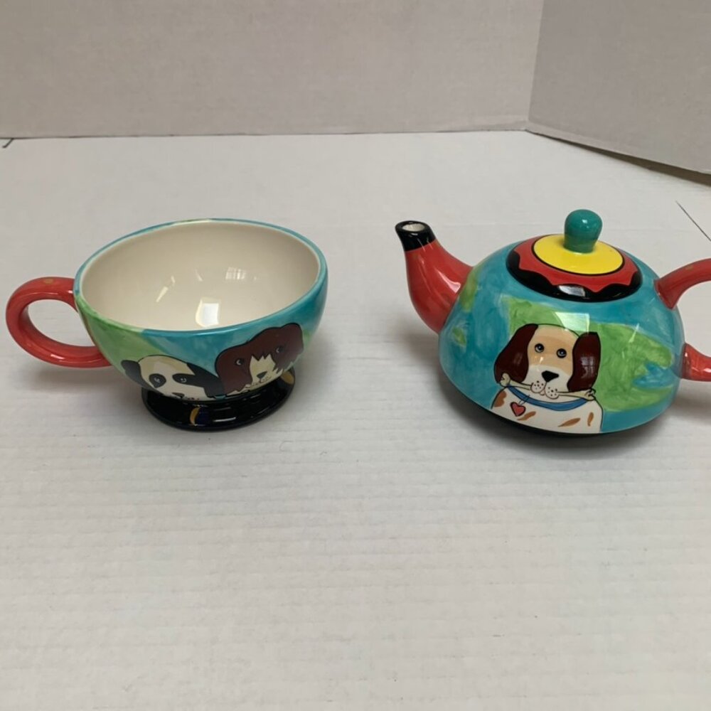 Dogzilla Teapot and Cup Stackable Set - Picture 5 of 7